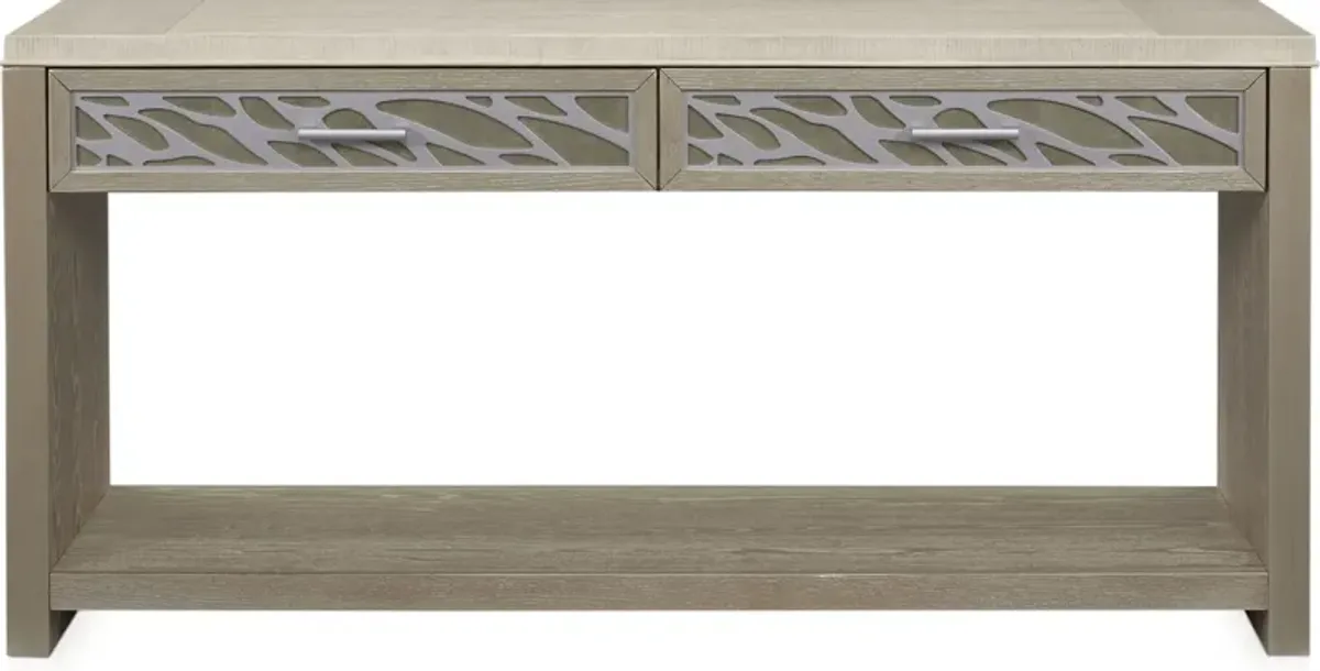 Olivia Sofa Table - Pearl