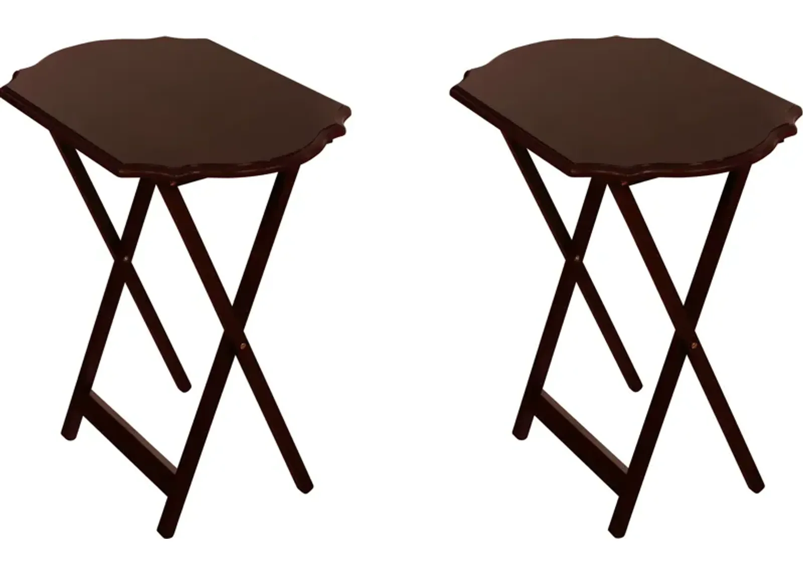 Cordelia Set of 2 Tray Tables - Espresso