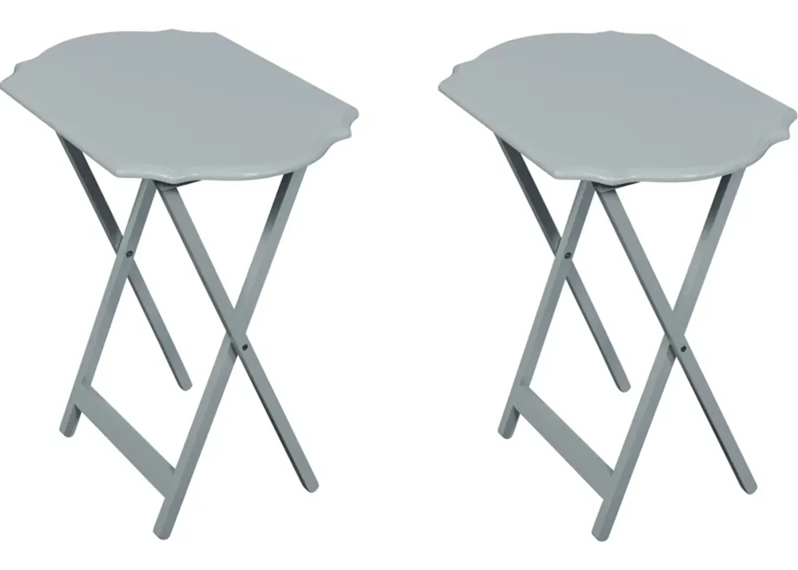 Cordelia Set of 2 Tray Tables - Gray