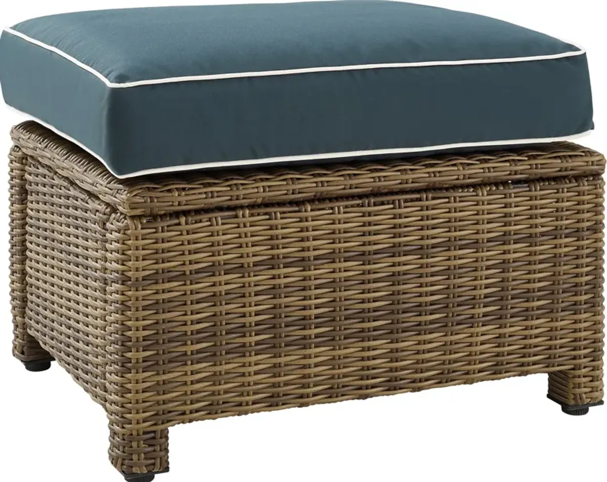 Destin Outdoor Ottoman - Navy