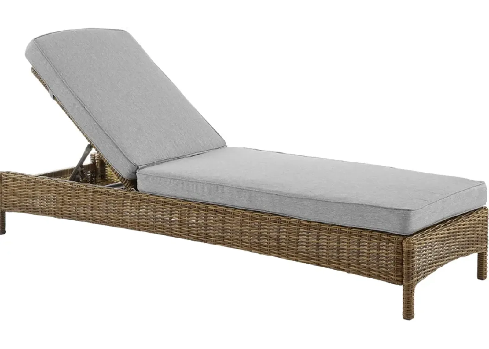 Destin Outdoor Chaise Lounge - Gray/Brown