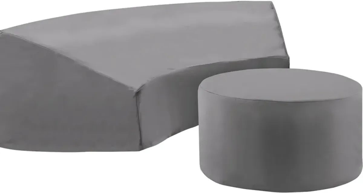 Huntington Outdoor 2-Piece Furniture Cover Set - Gray