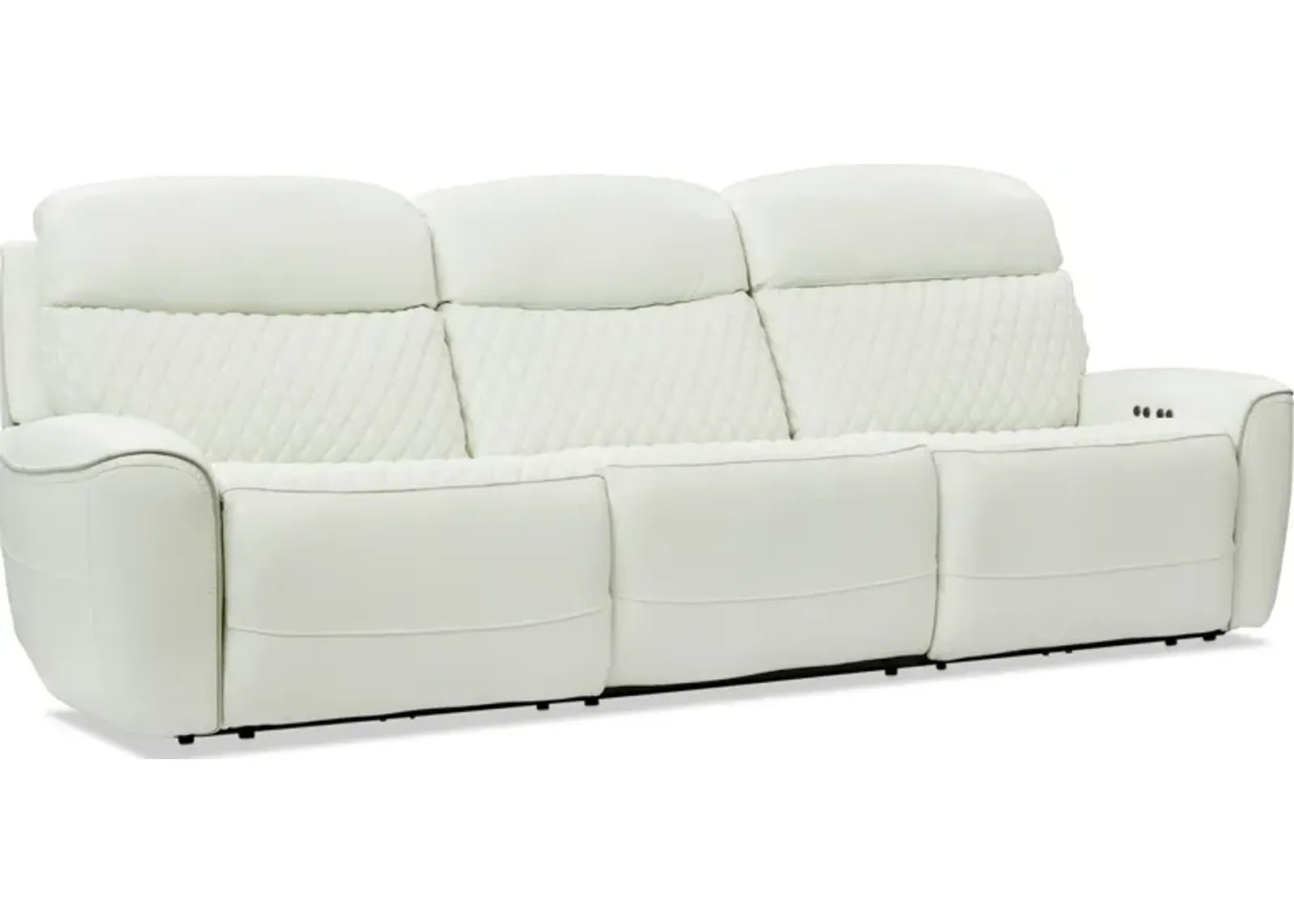 Cabrera 3-Piece Dual-Power Sofa - White