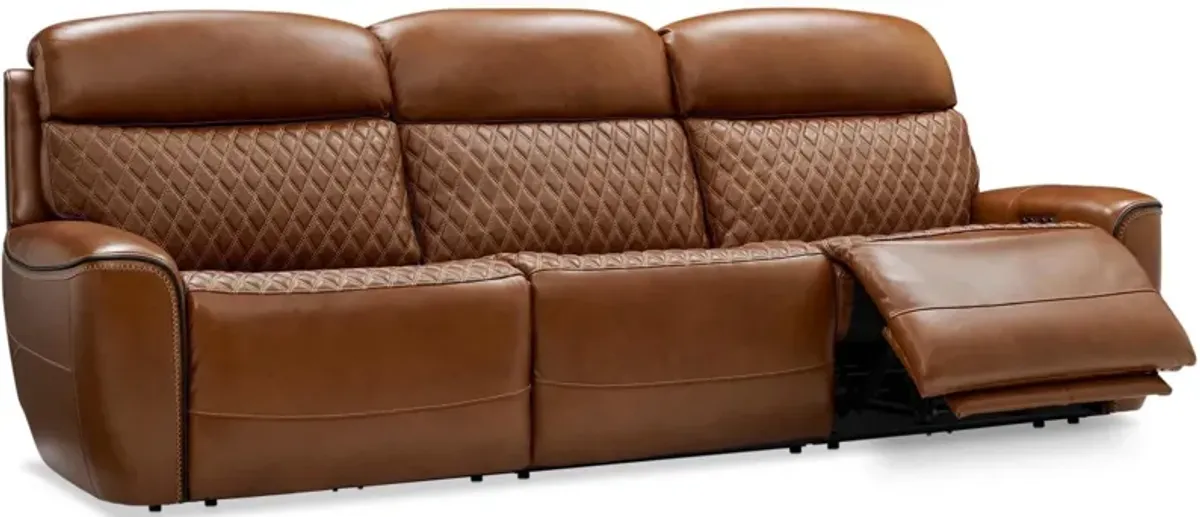 Cabrera 3-Piece Dual-Power Sofa - Brown