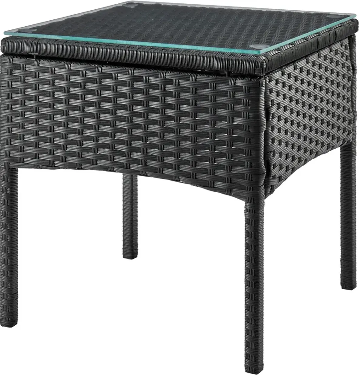 Portland Outdoor Set of 2 Chairs and End Table - Gray