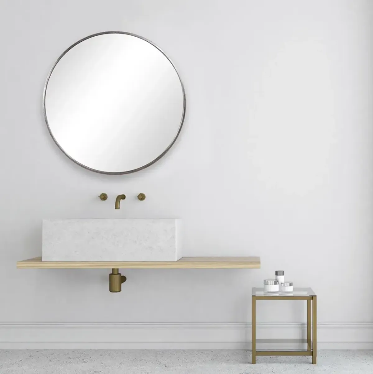 Veronica 35'' Round Wall Mirror