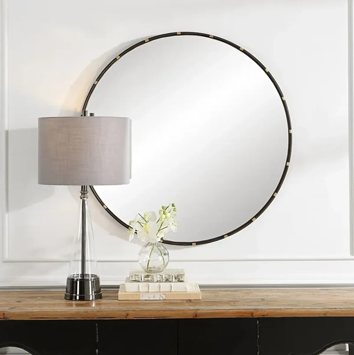 Doriana 35'' Round Wall Mirror