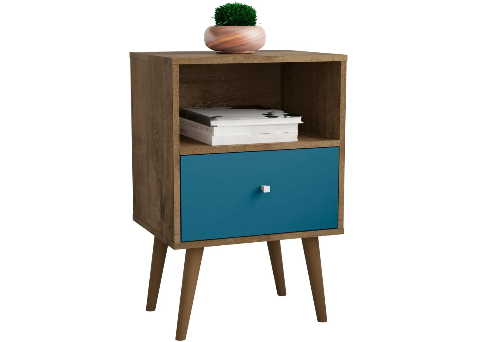 Webb Nightstand - Brown/Blue