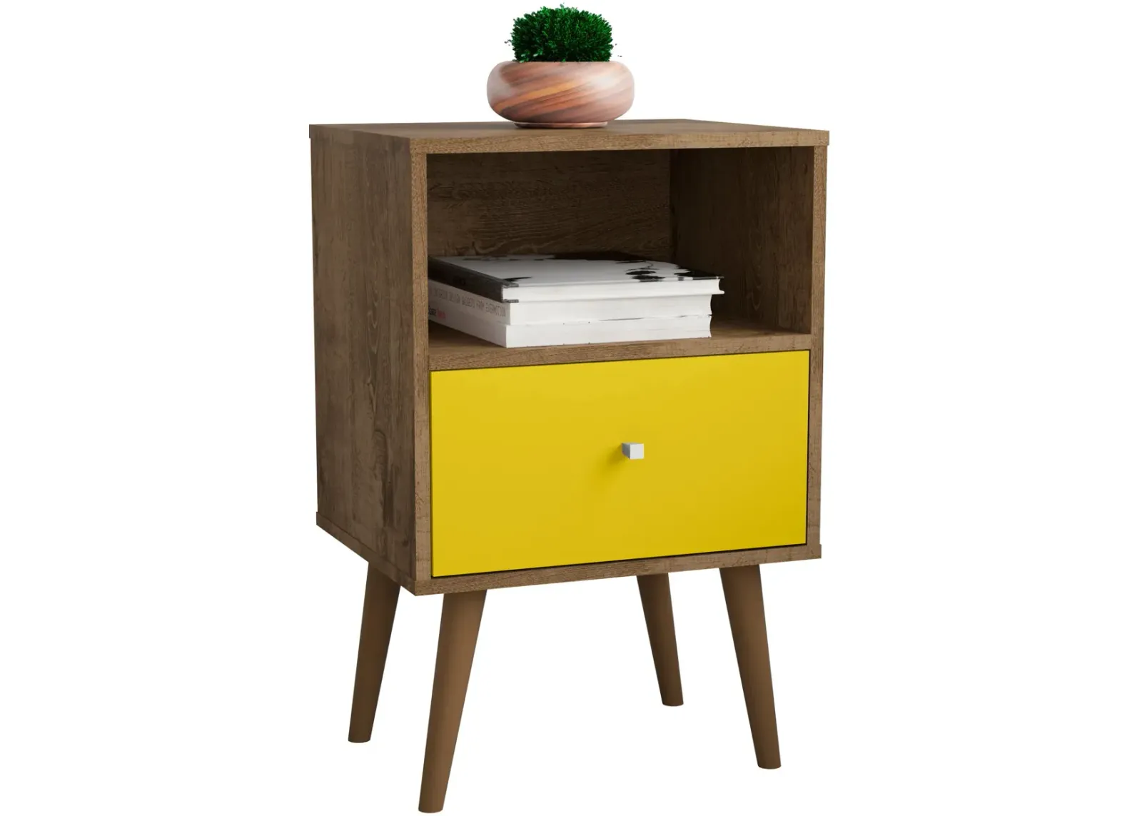 Webb Nightstand - Brown/Yellow