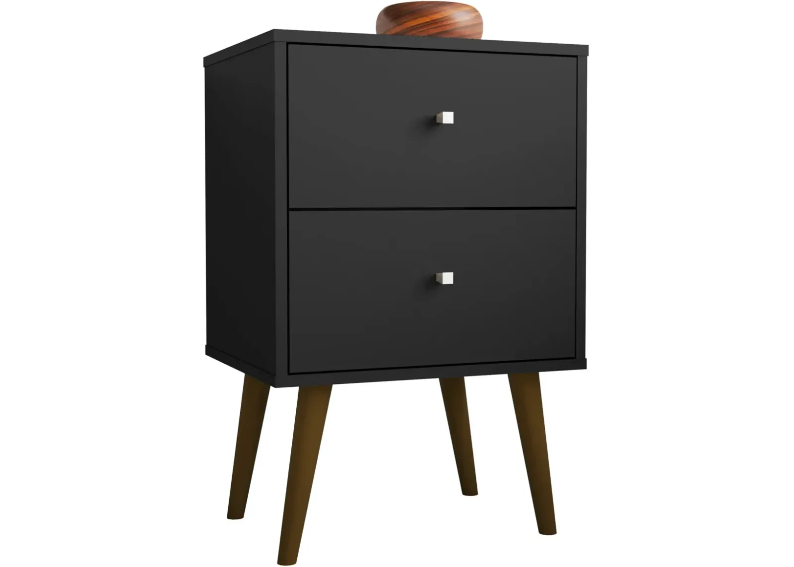 Webb 2 Drawer Nightstand - Black