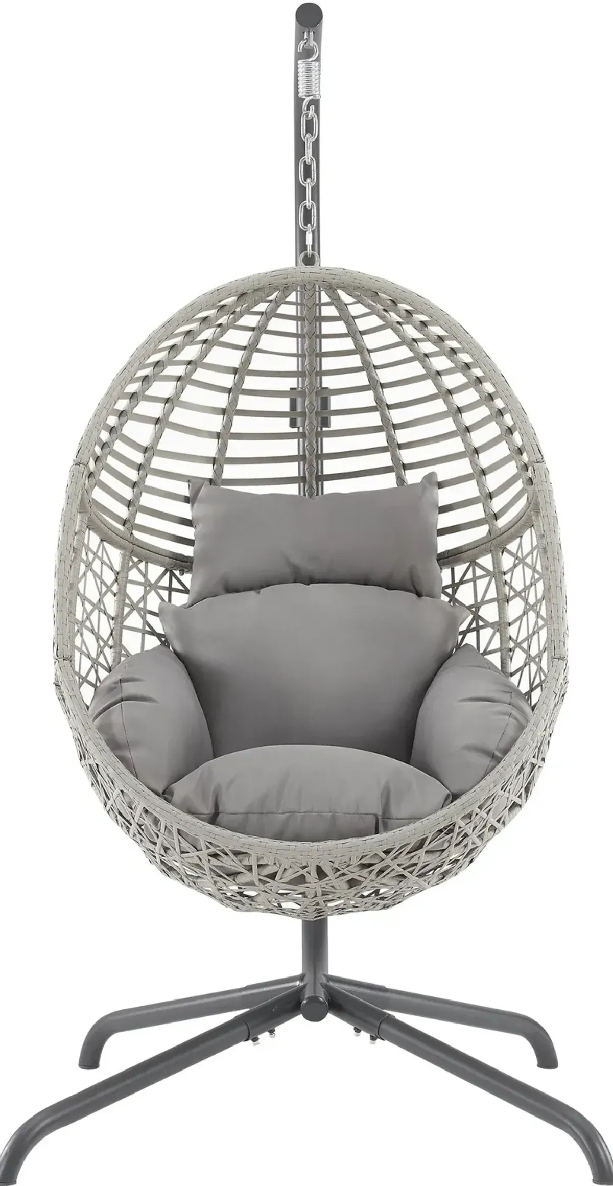 Manistee Indoor/Outdoor Hanging Egg Chair - Gray