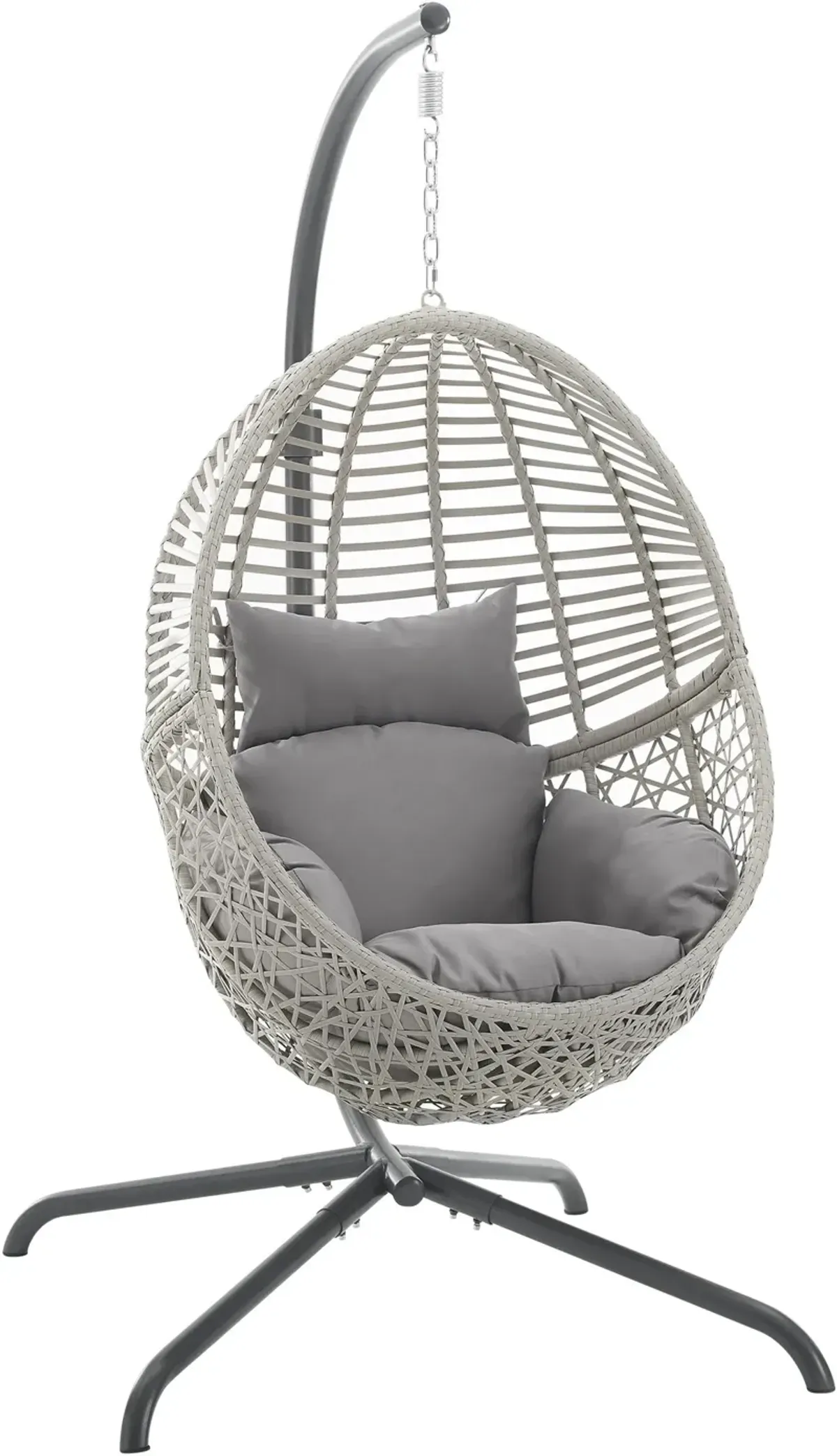 Manistee Indoor/Outdoor Hanging Egg Chair - Gray