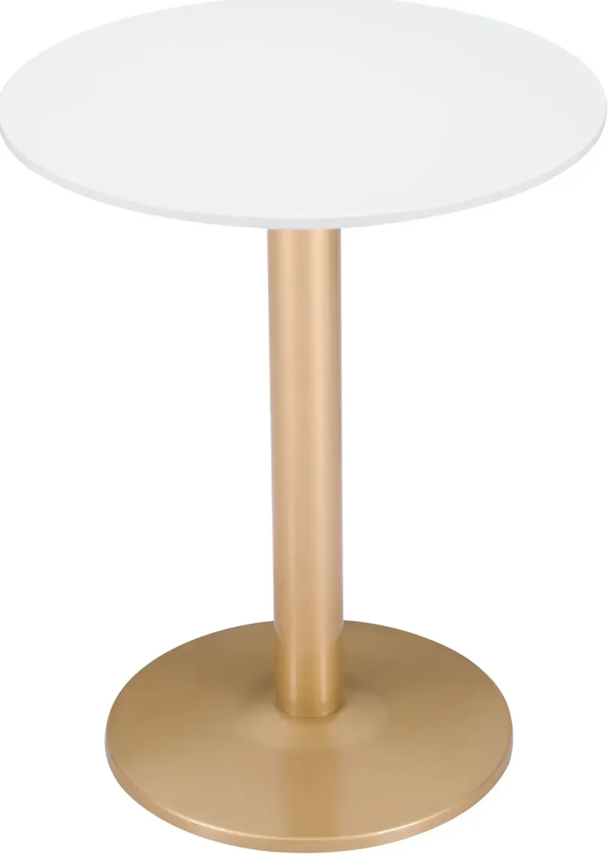 Hadassah Bistro Table - White/Gold