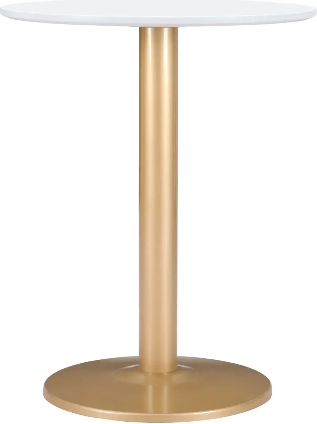 Hadassah Bistro Table - White/Gold