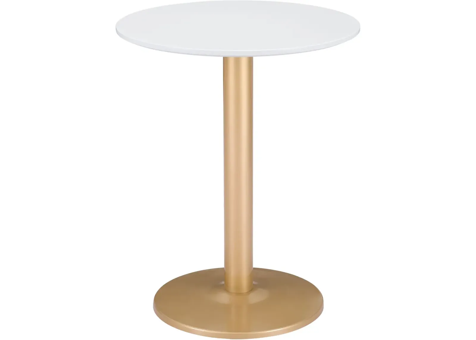 Hadassah Bistro Table - White/Gold