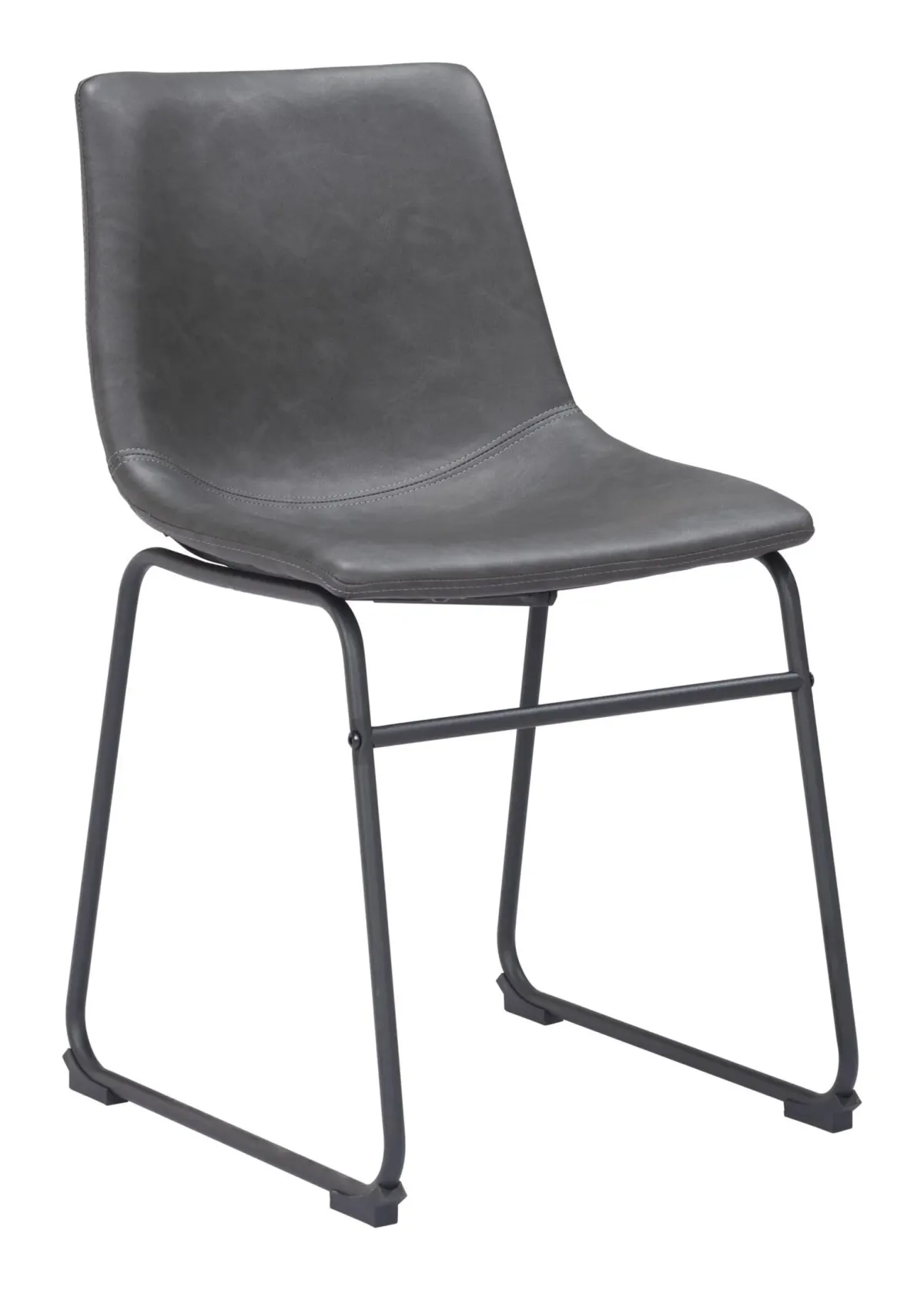 Zion Set of 2 Dining Chairs - Charcoal