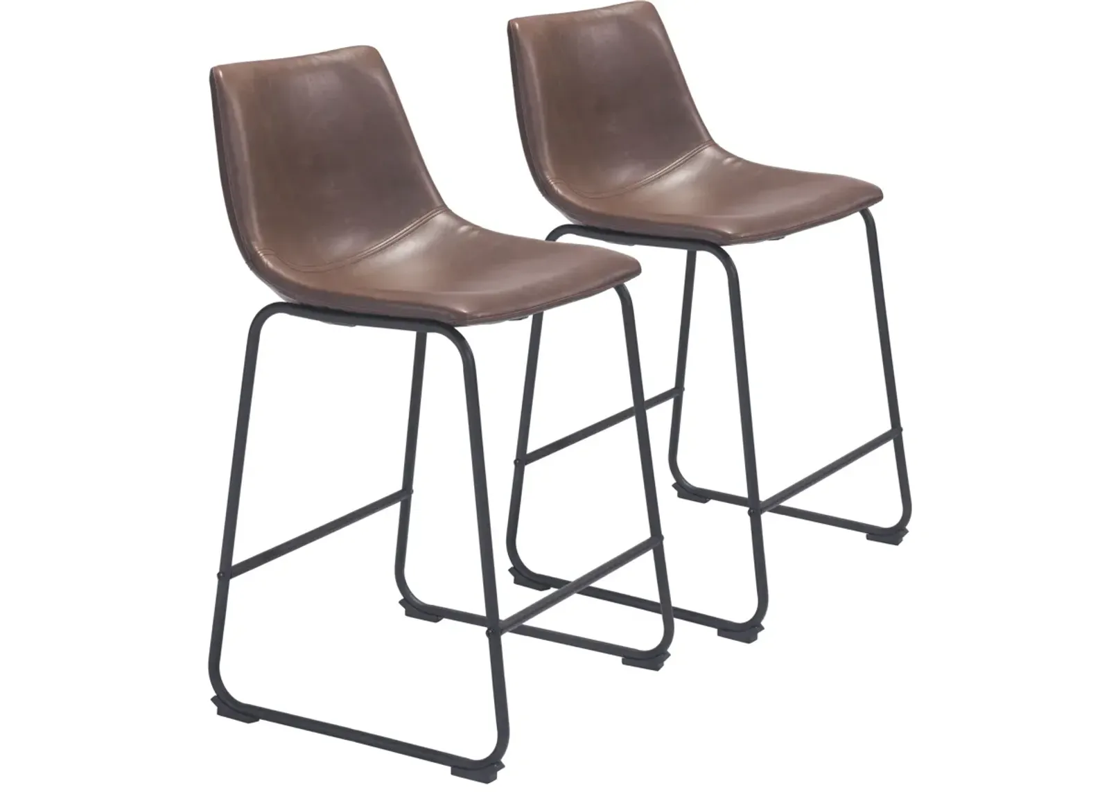 Zion Set of 2 Counter-Height Stools - Espresso