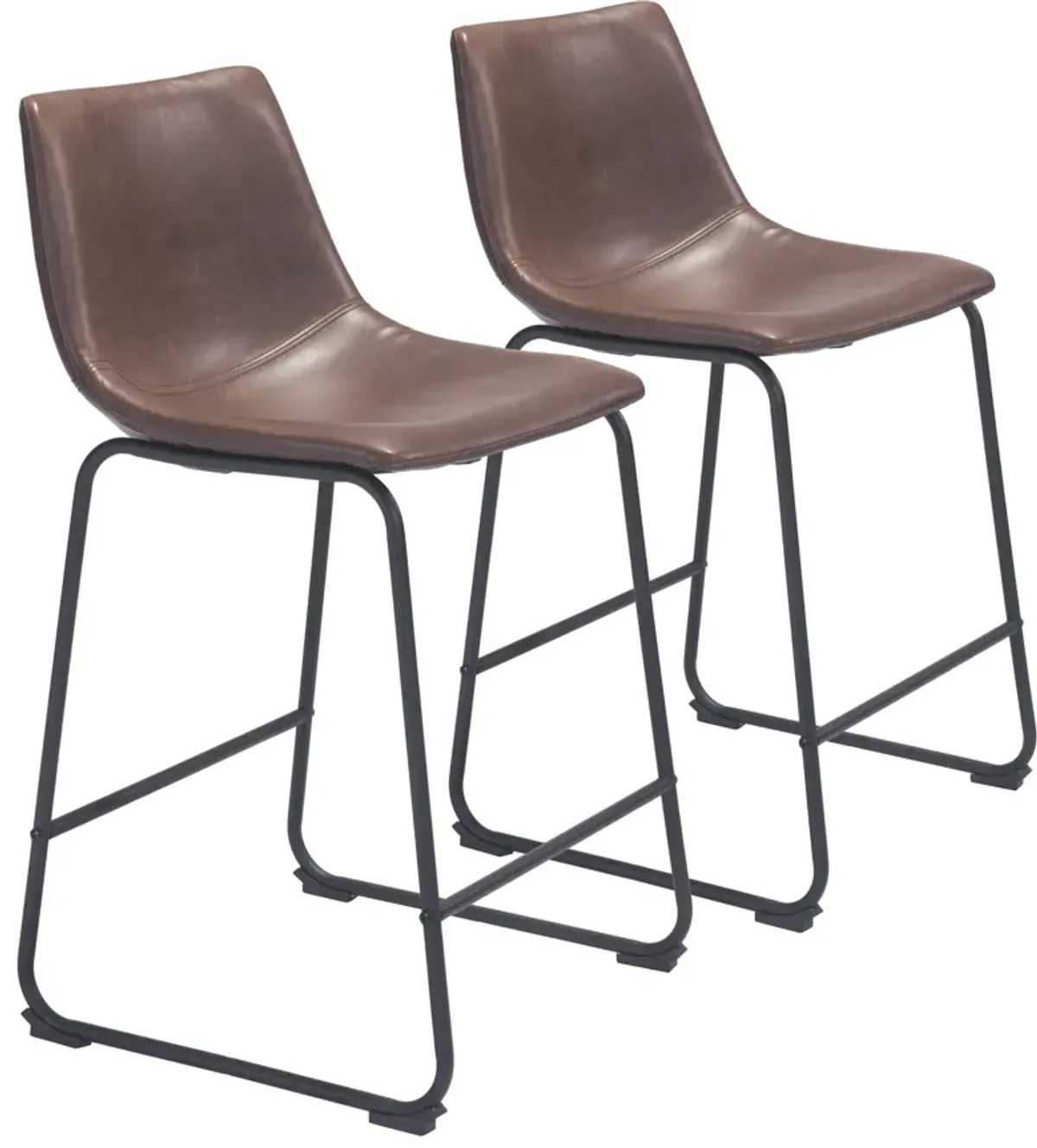 Zion Set of 2 Counter-Height Stools - Espresso