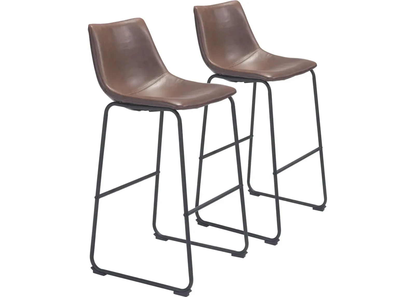 Zion Set of 2 Bar Stools - Espresso