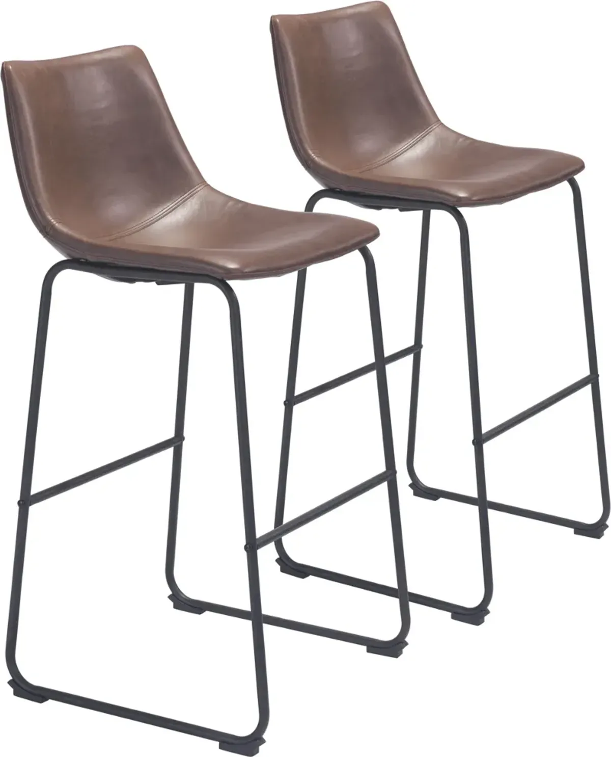 Zion Set of 2 Bar Stools - Espresso