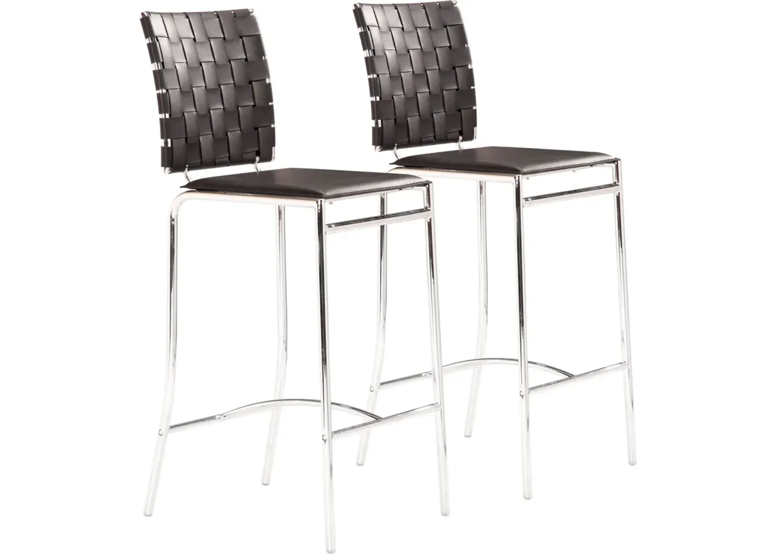 Maverick Set of 2 Counter-Height Stools - Black