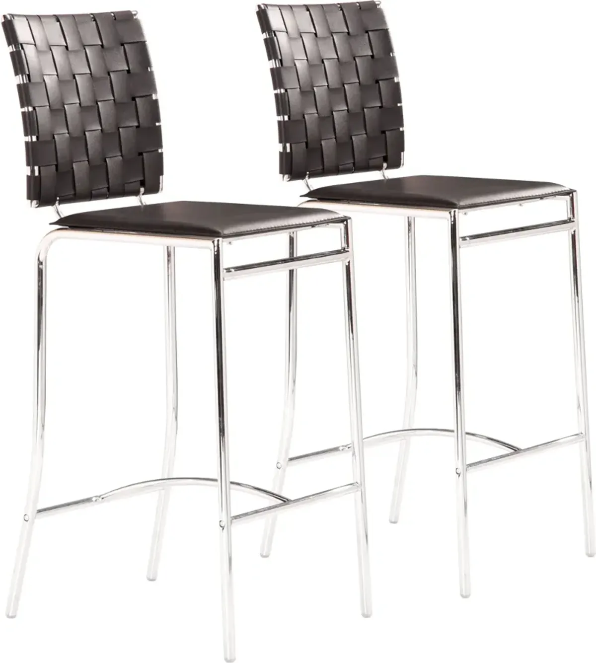 Maverick Set of 2 Counter-Height Stools - Black