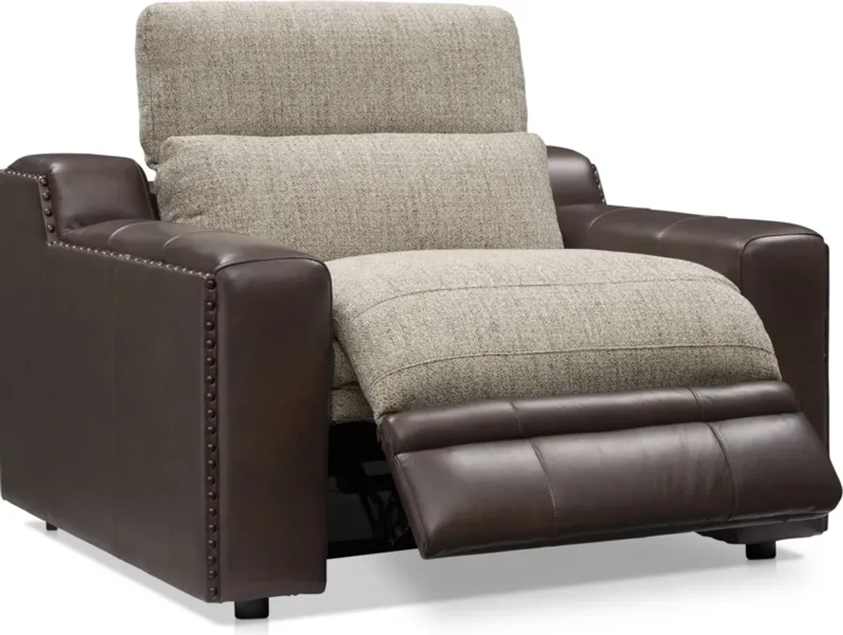 Bridgeport Dual-Power Recliner - Brown