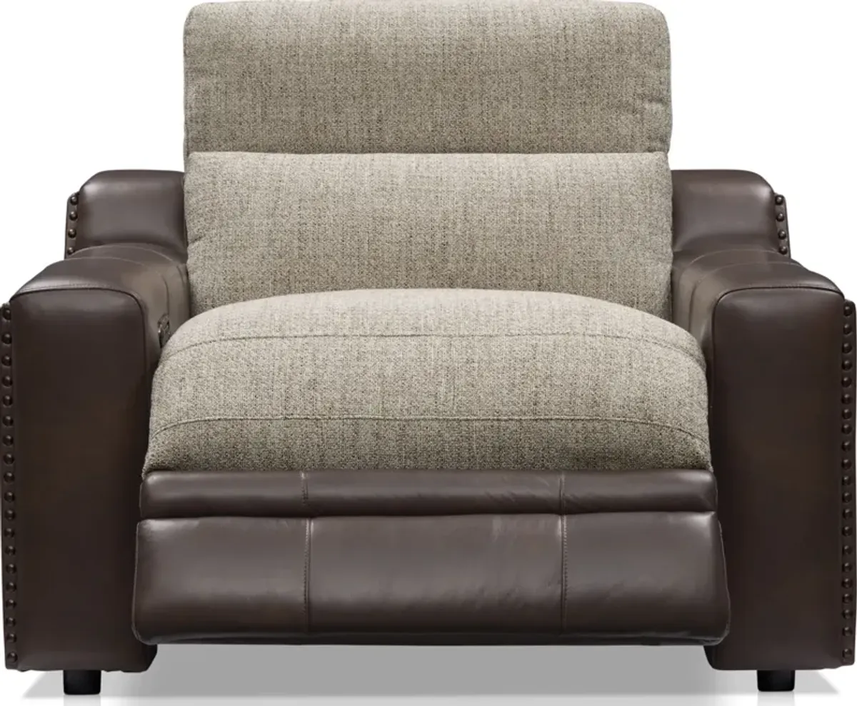 Bridgeport Dual-Power Recliner - Brown