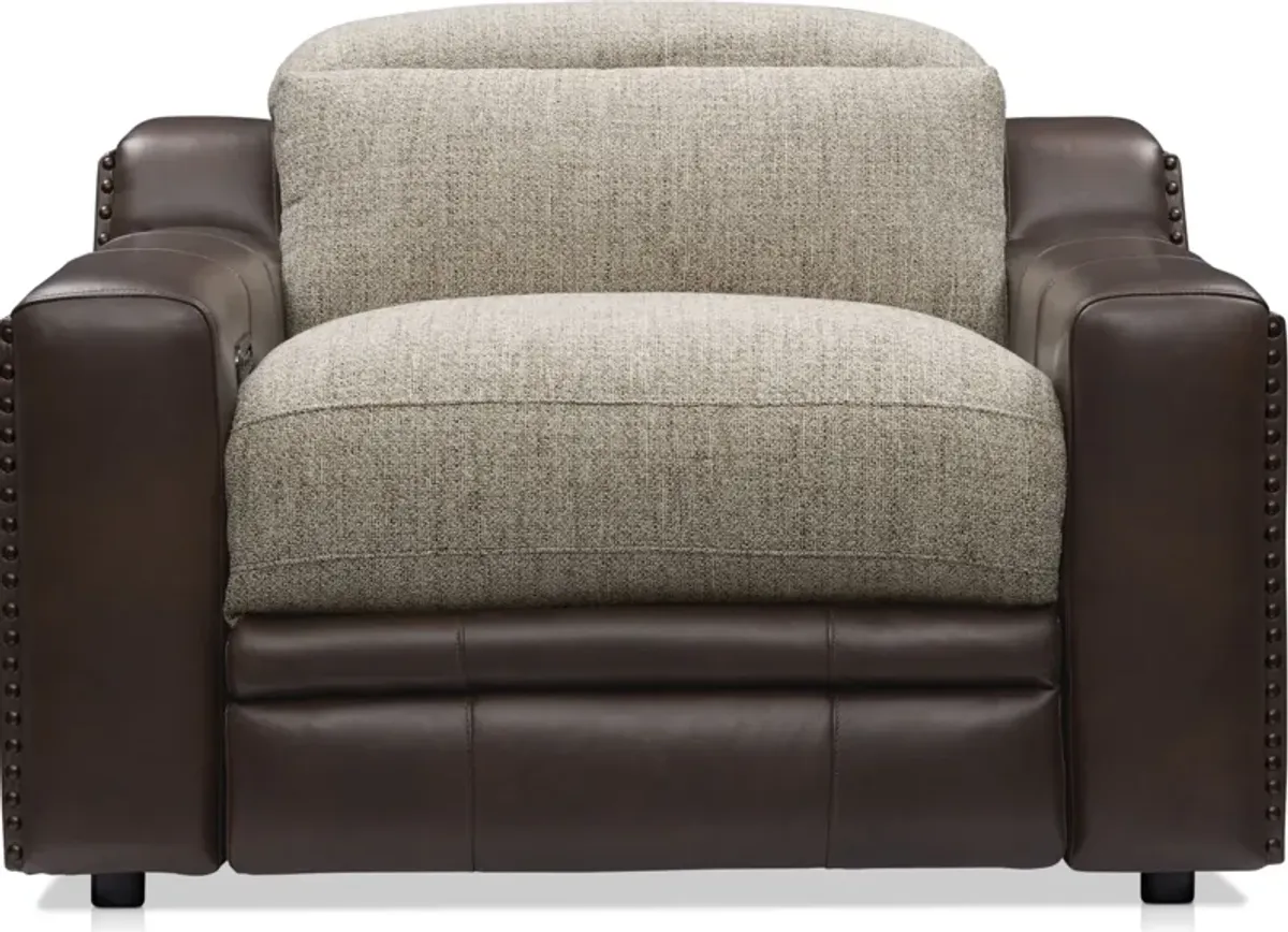 Bridgeport Dual-Power Recliner - Brown