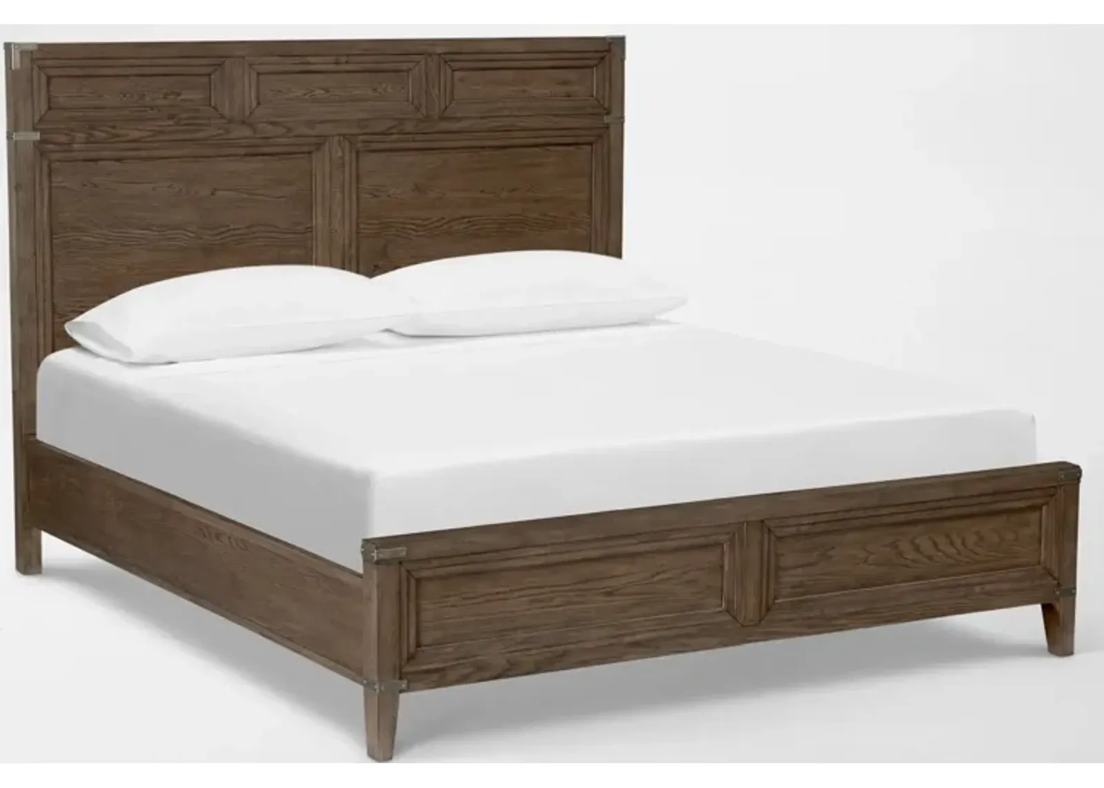 Madrid King Bed - Oak