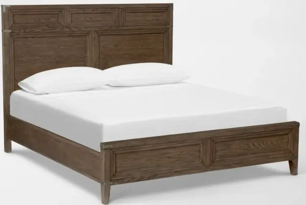 Madrid King Bed - Oak
