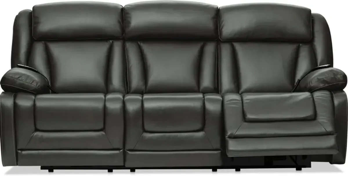 Palermo Triple-Power Reclining Sofa - Gray