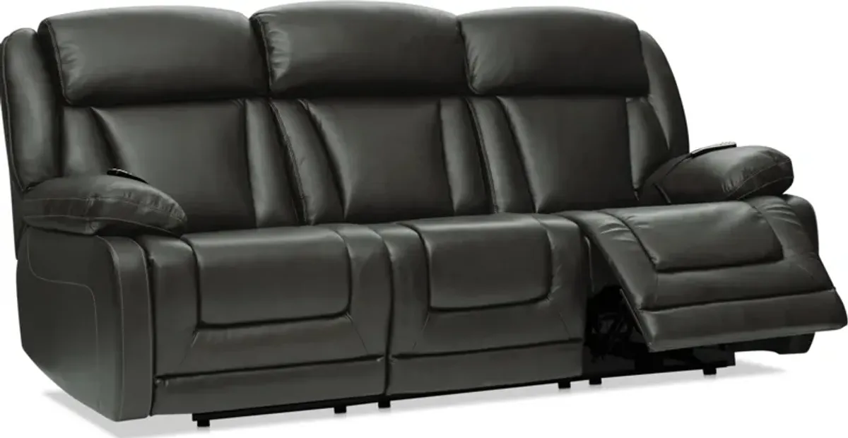 Palermo Triple-Power Reclining Sofa - Gray