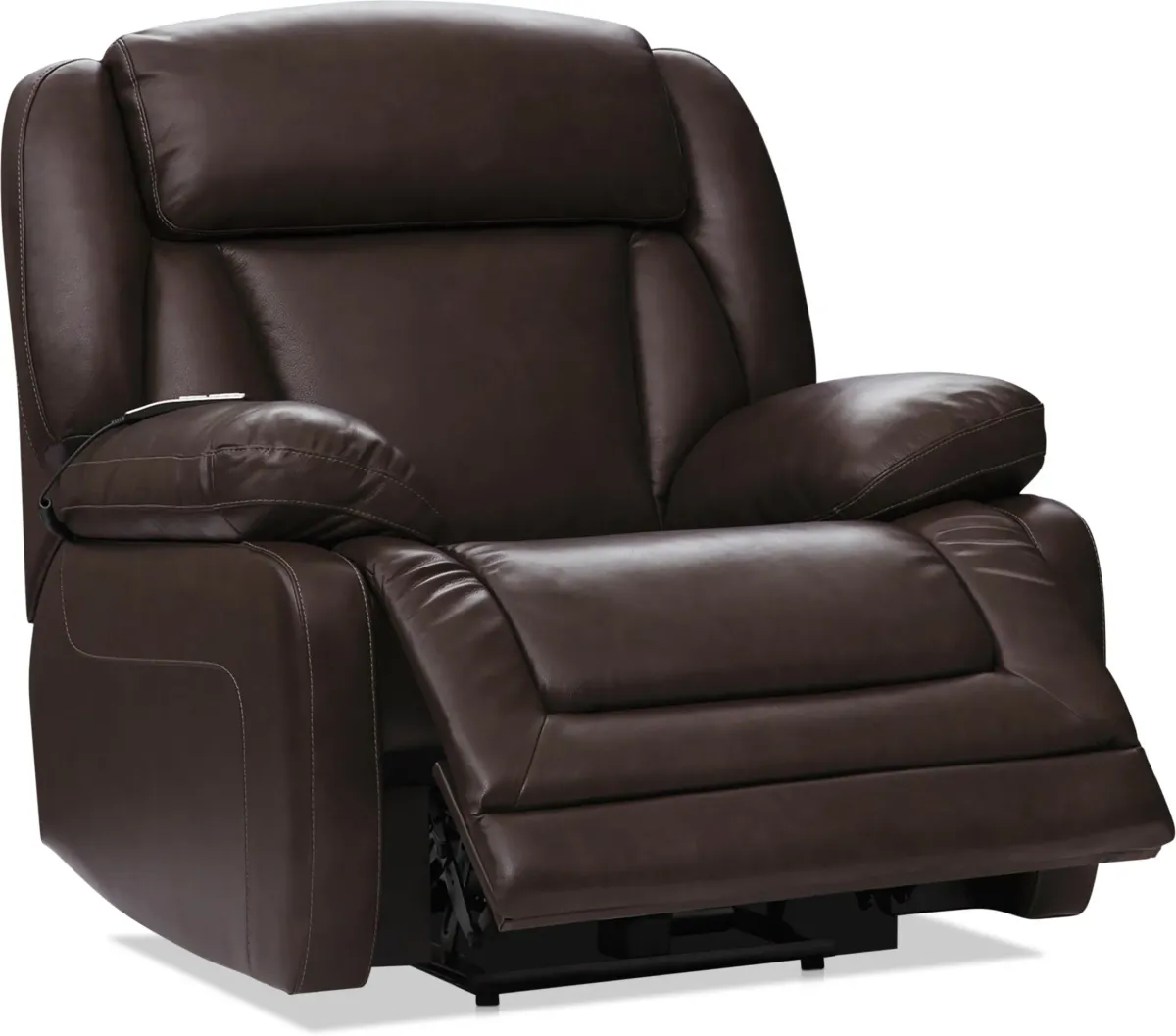 Palermo Triple-Power Reclining Sofa and Recliner Set - Brown