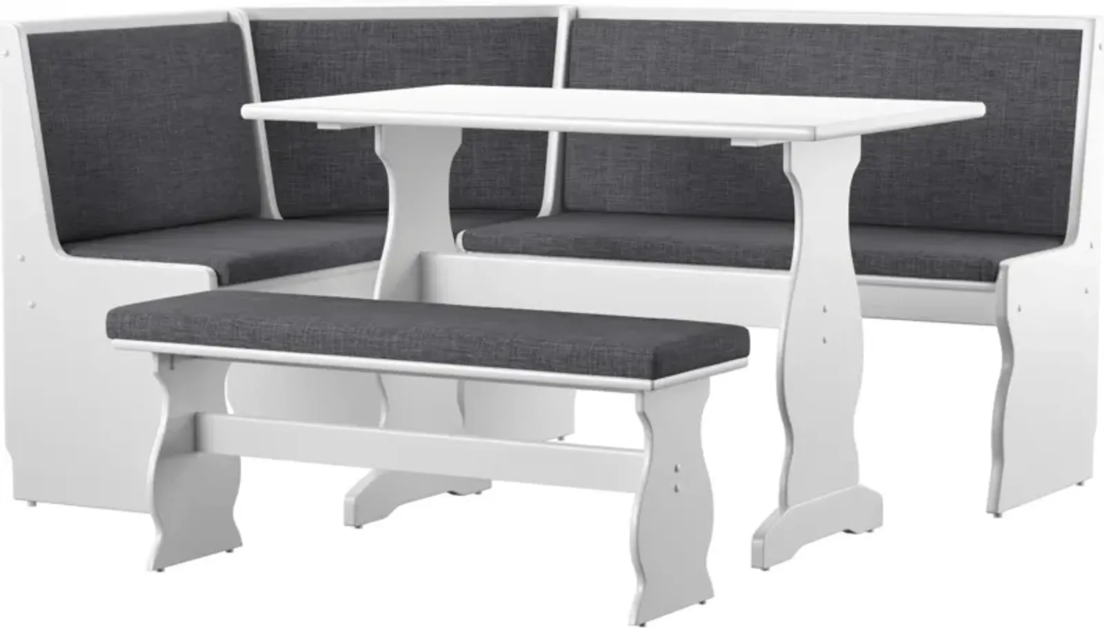 Razz Dining Table, Banquette and Bench