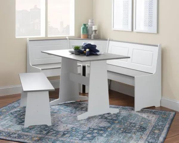 Pent Dining Table, Banquette and Bench