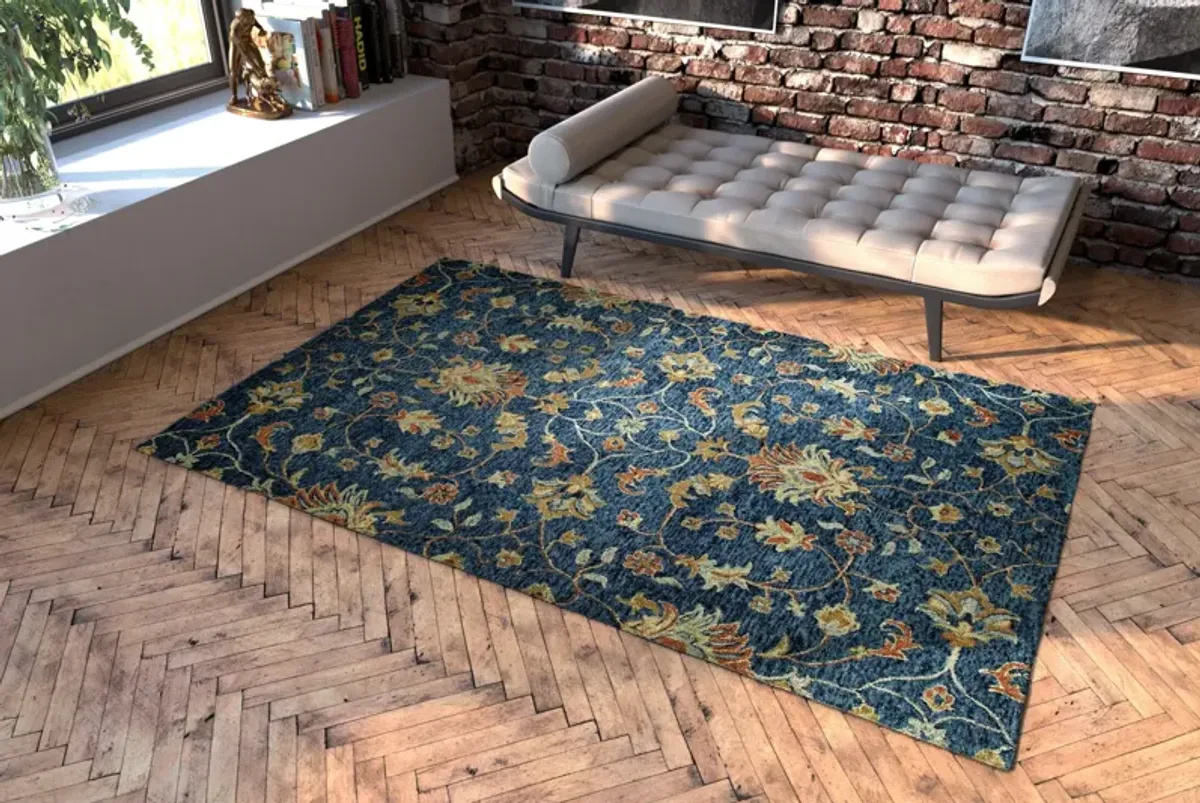 Effective 4' X 6' Area Rug - Denim