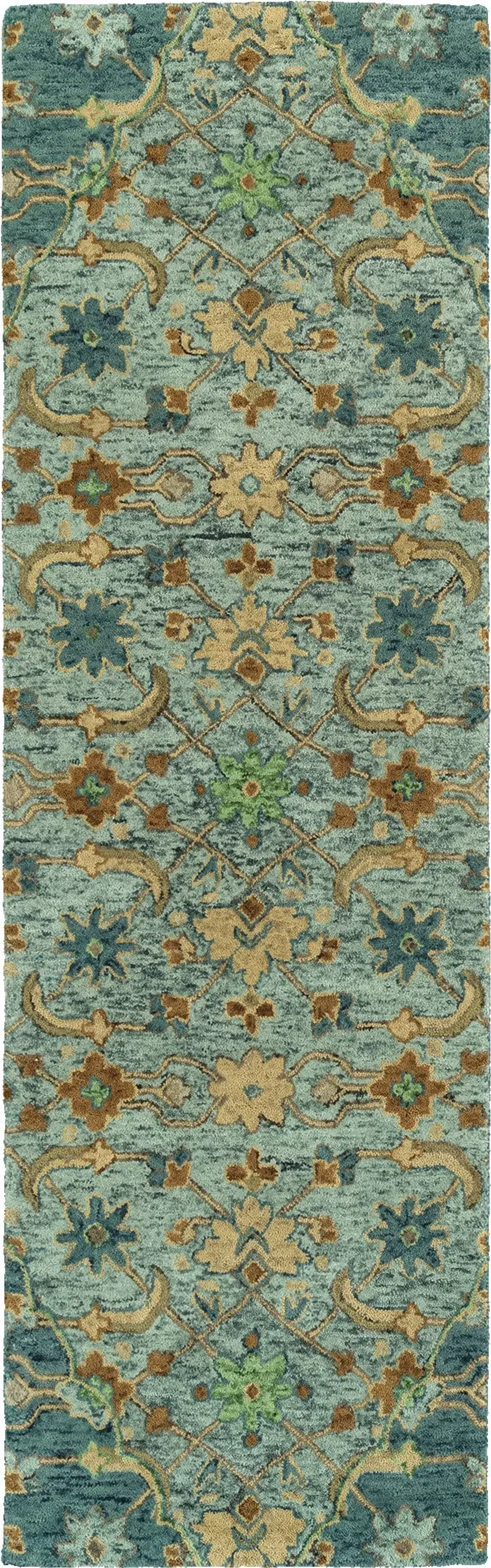 Confident 2' X 8' Area Rug - Light Blue