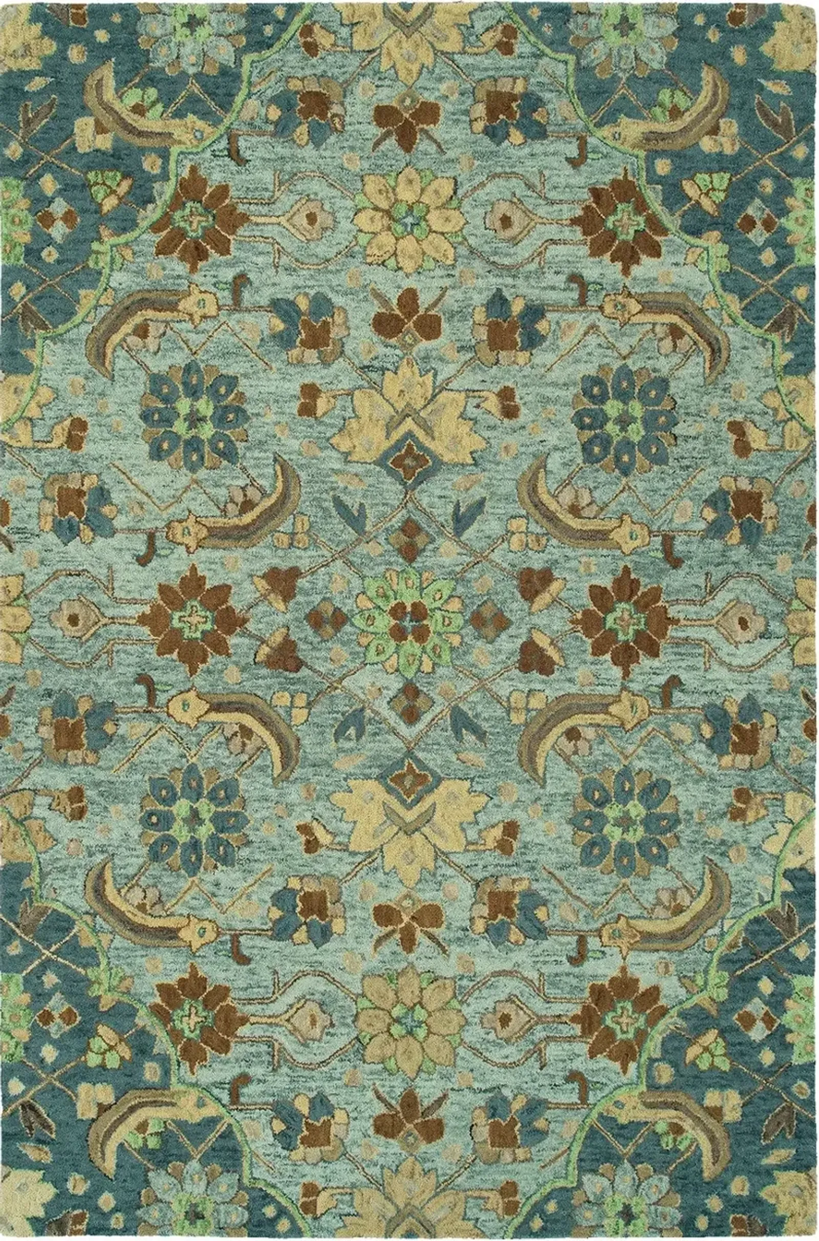 Confident 5' X 8' Area Rug - Light Blue