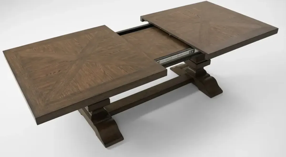 Asheville Rectangle Extendable Dining Table - Tobacco