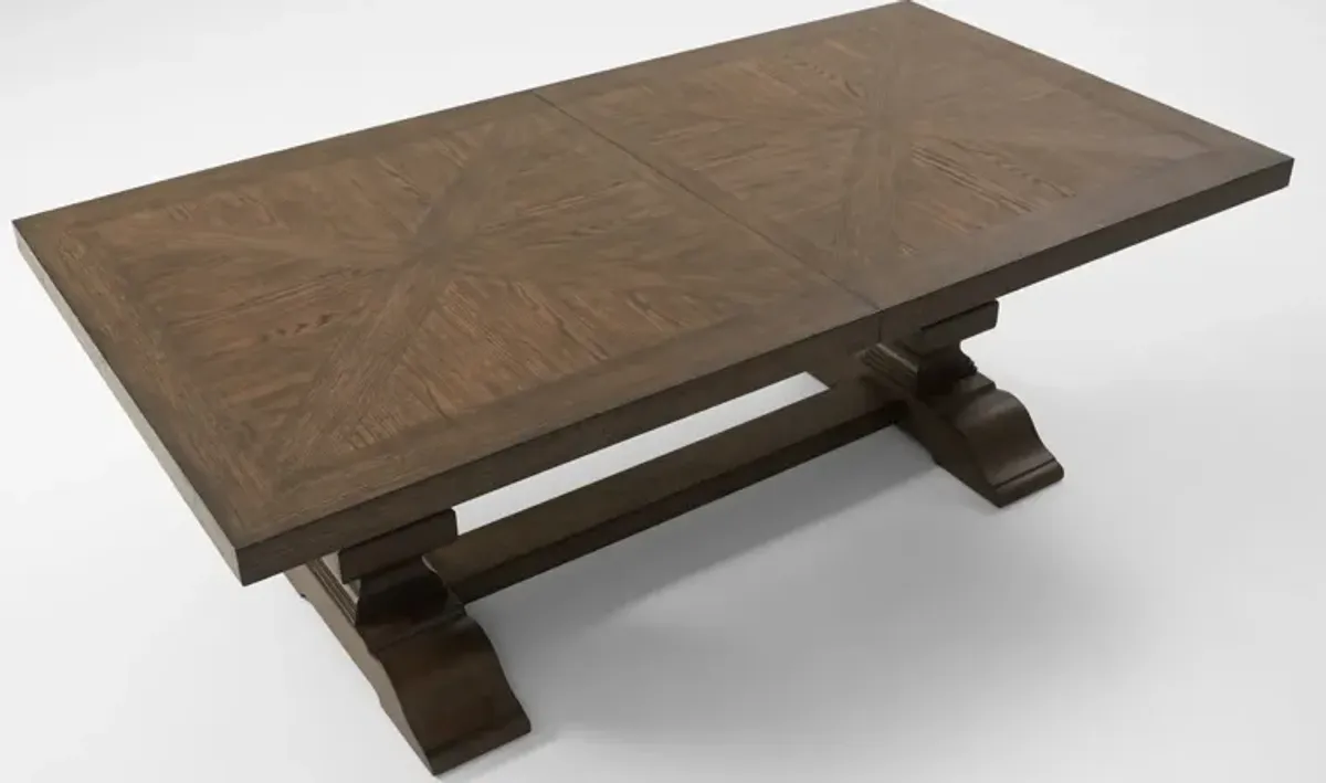 Asheville Rectangle Extendable Dining Table - Tobacco