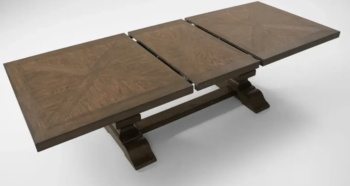 Asheville Rectangle Extendable Dining Table - Tobacco