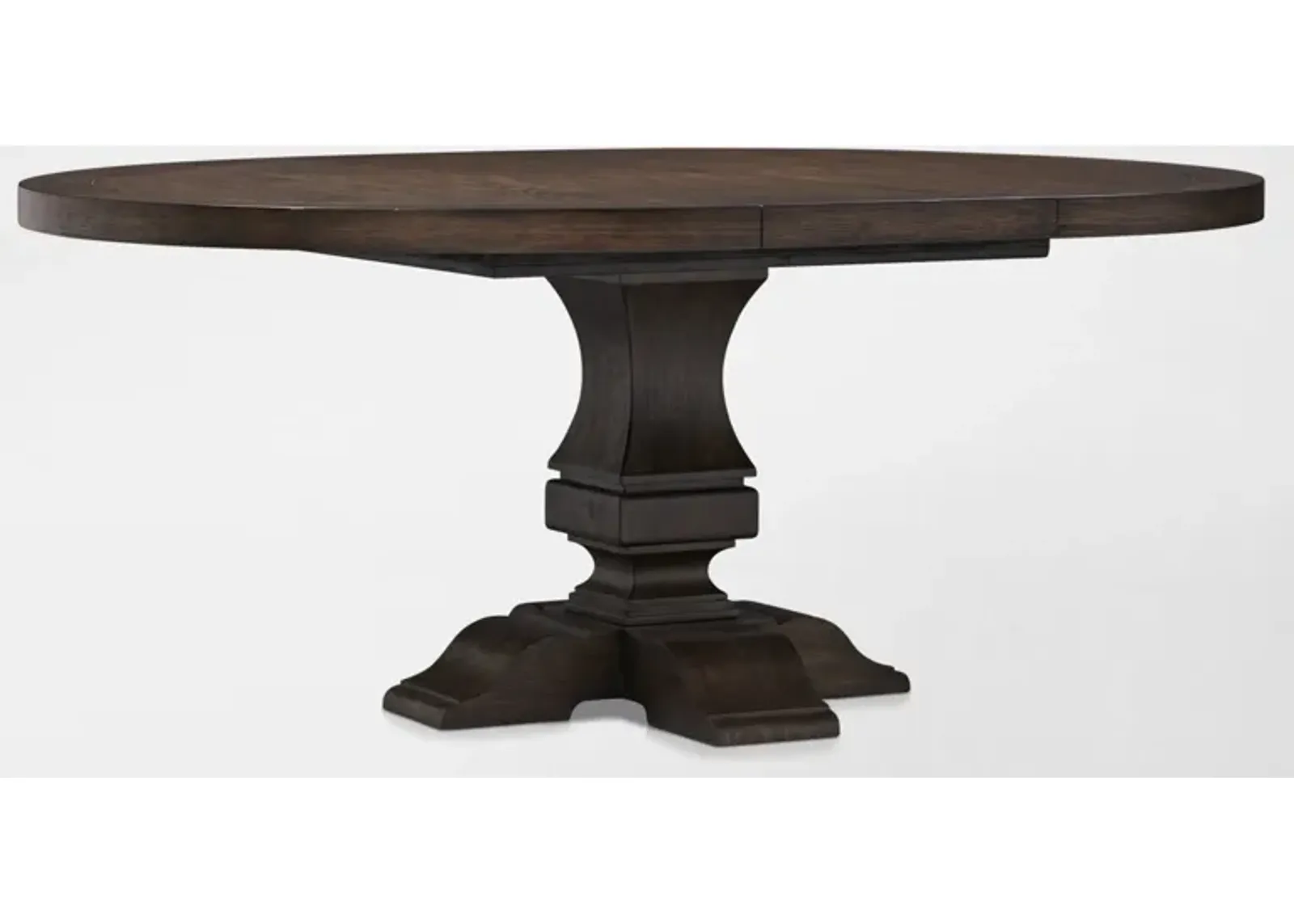 Asheville Round Extendable Dining Table - Tobacco