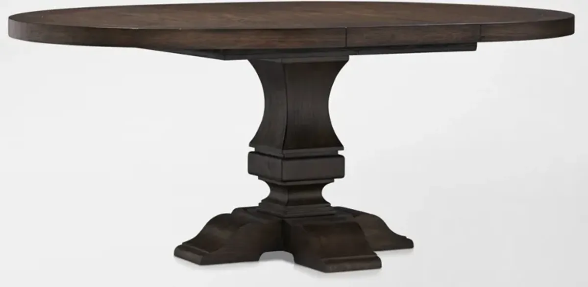 Asheville Round Extendable Dining Table - Tobacco