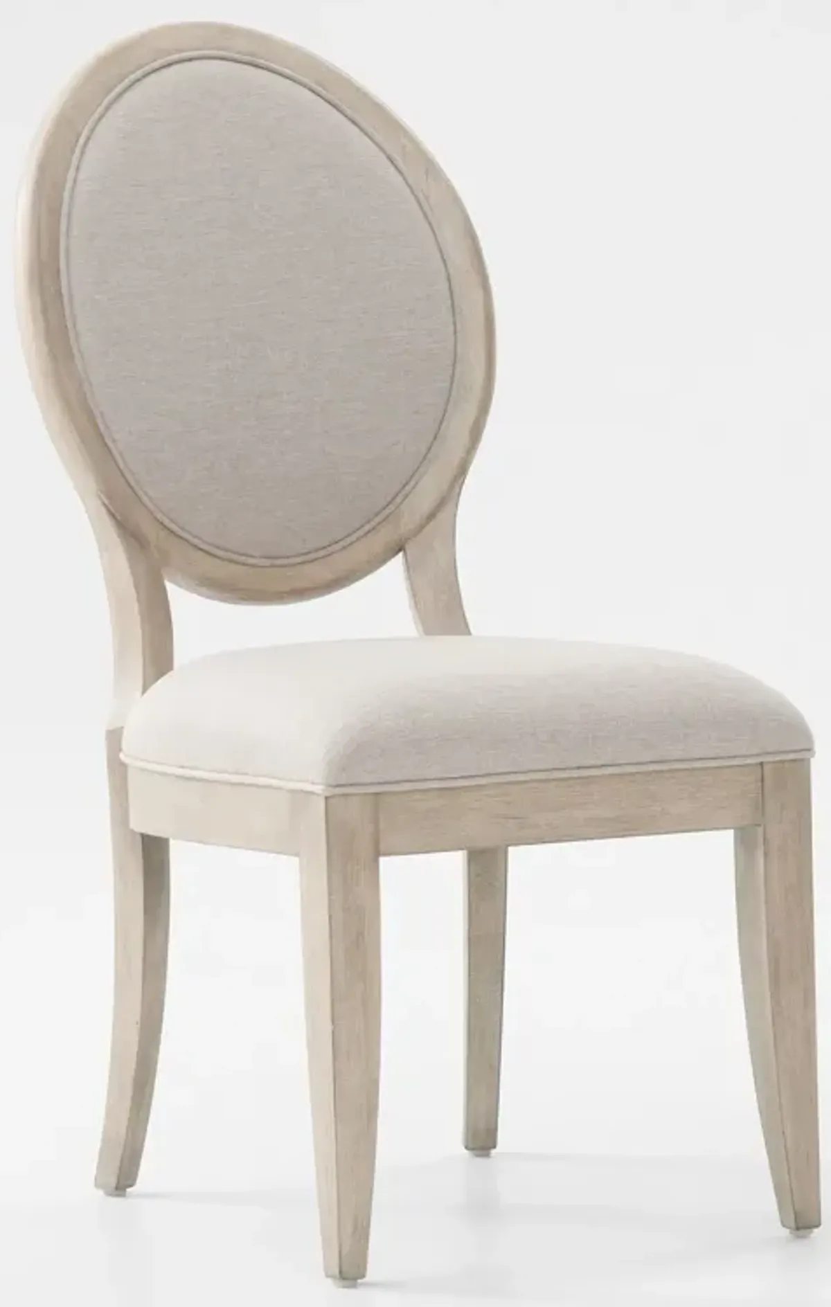 Asheville Oval-Back Side Chair - Sandstone