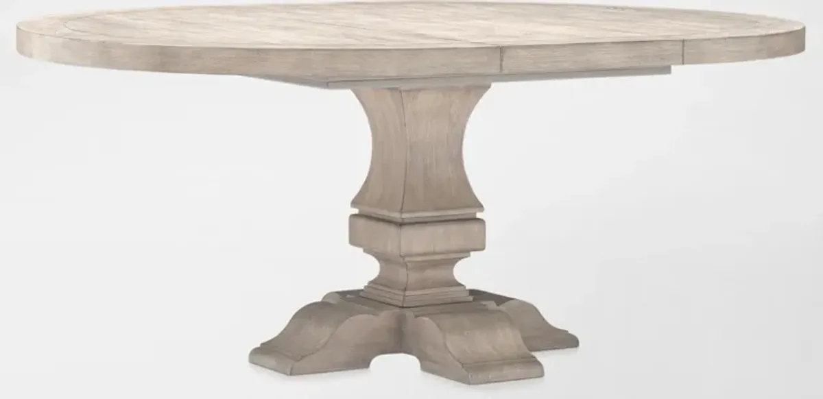 Asheville Round Extendable Dining Table - Sandstone