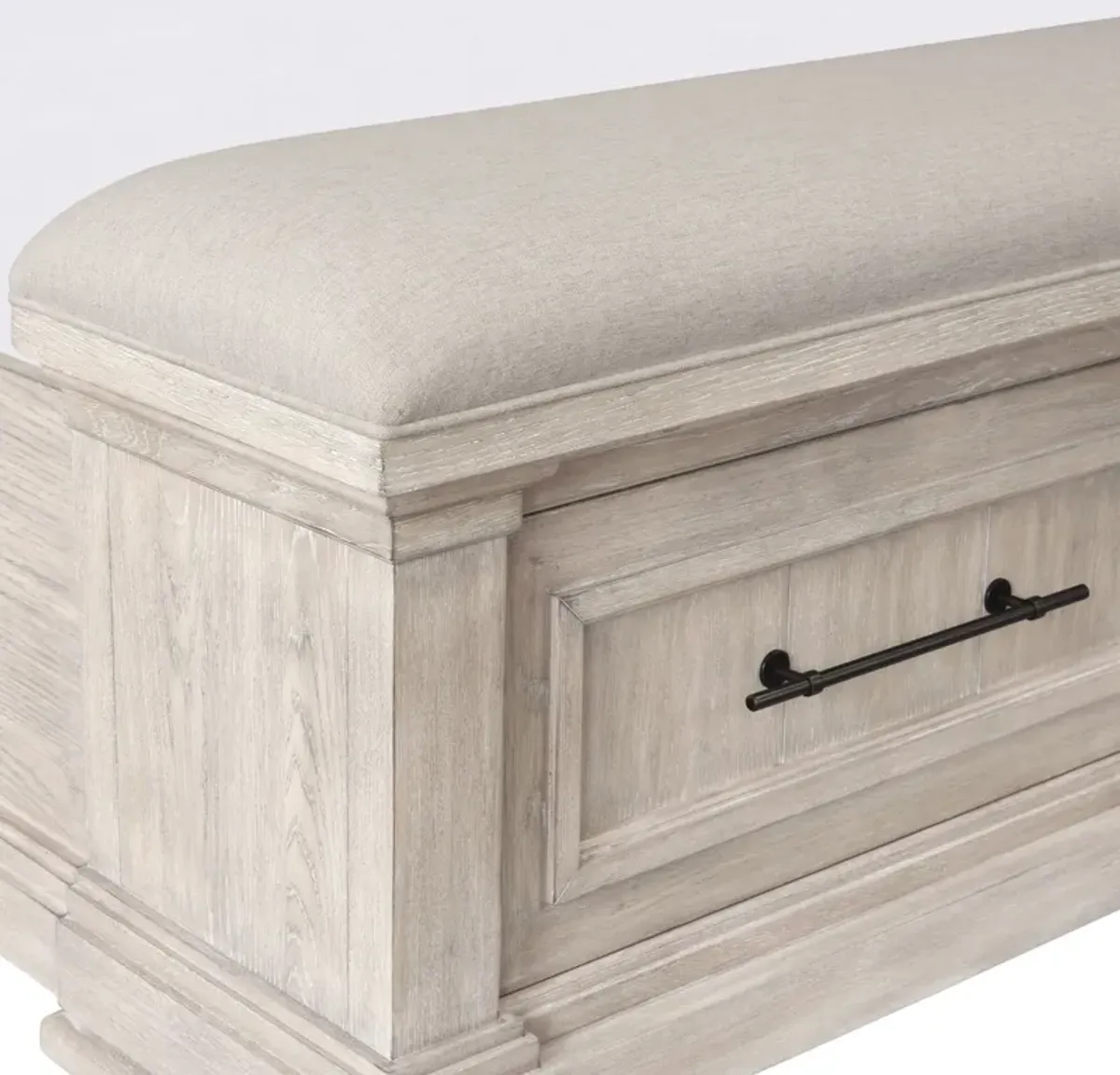 Asheville Queen Storage Bed - Sandstone