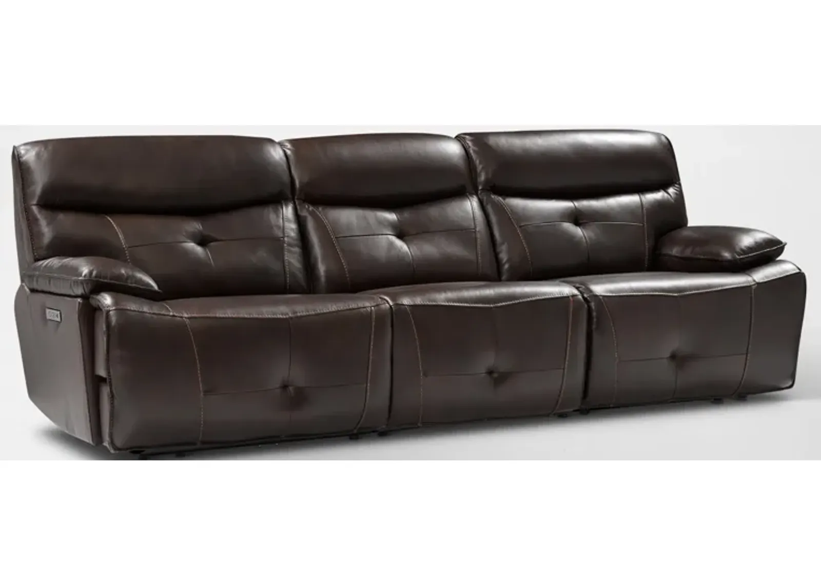 Westgate 3-Piece Dual-Power Sofa - Brown