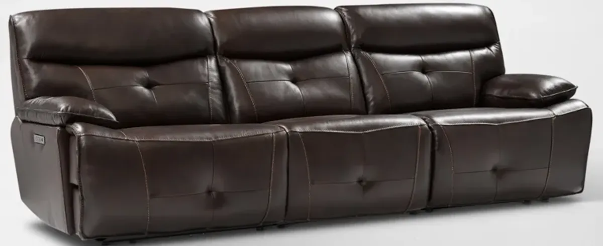 Westgate 3-Piece Dual-Power Sofa - Brown