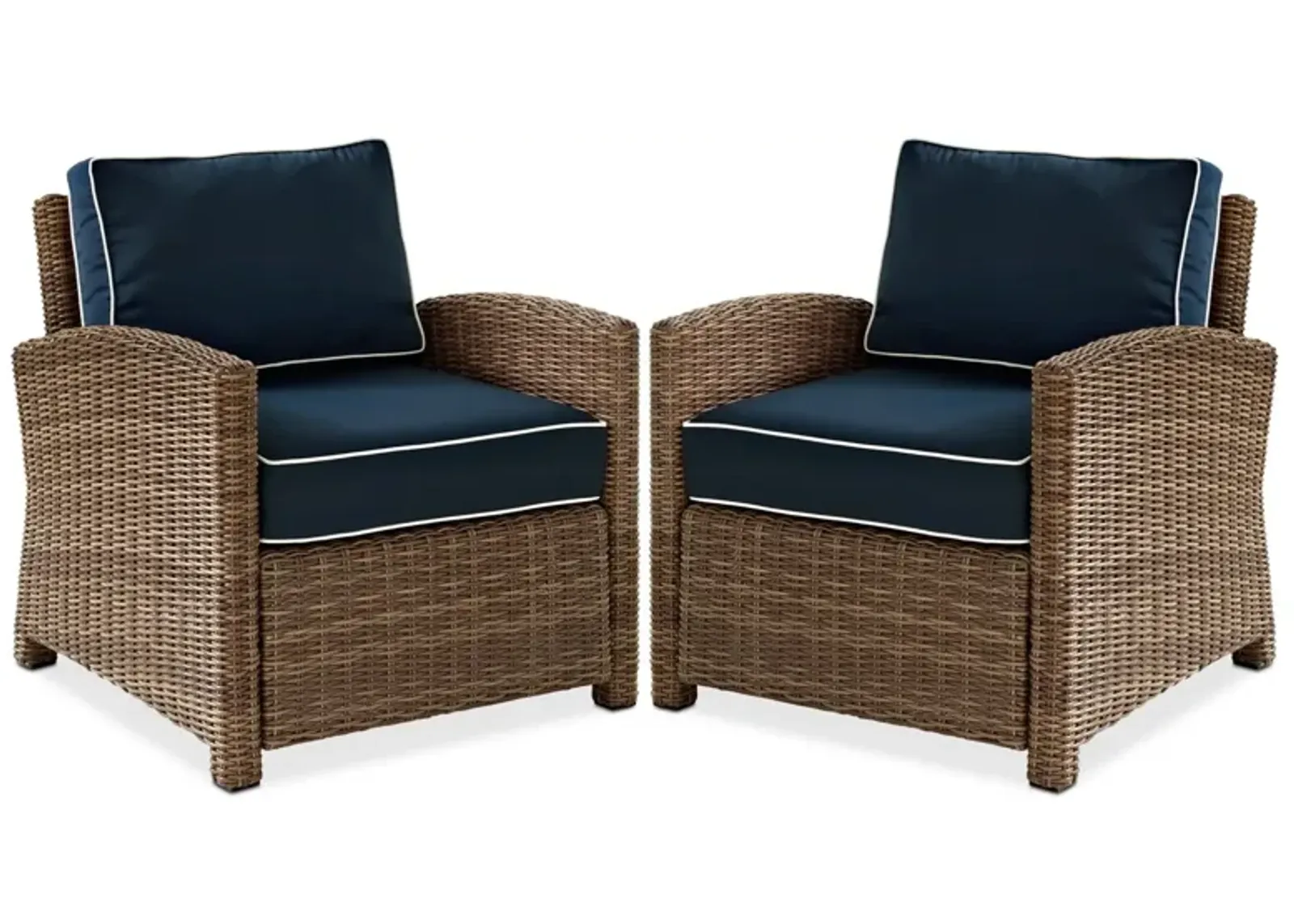 Destin Set of 2 Outdoor Chairs - Navy